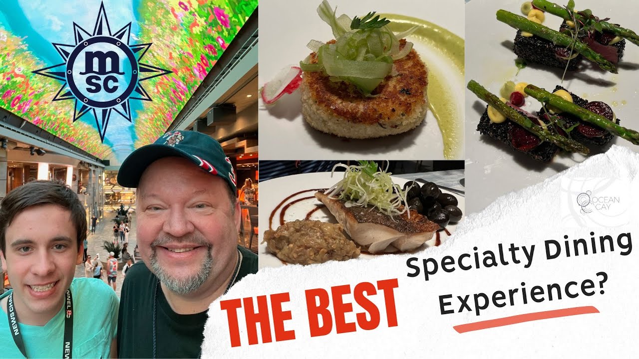 MSC The Best Specialty Dining Experience? Ocean Cay Seafood Restaurant!  A Day At Sea