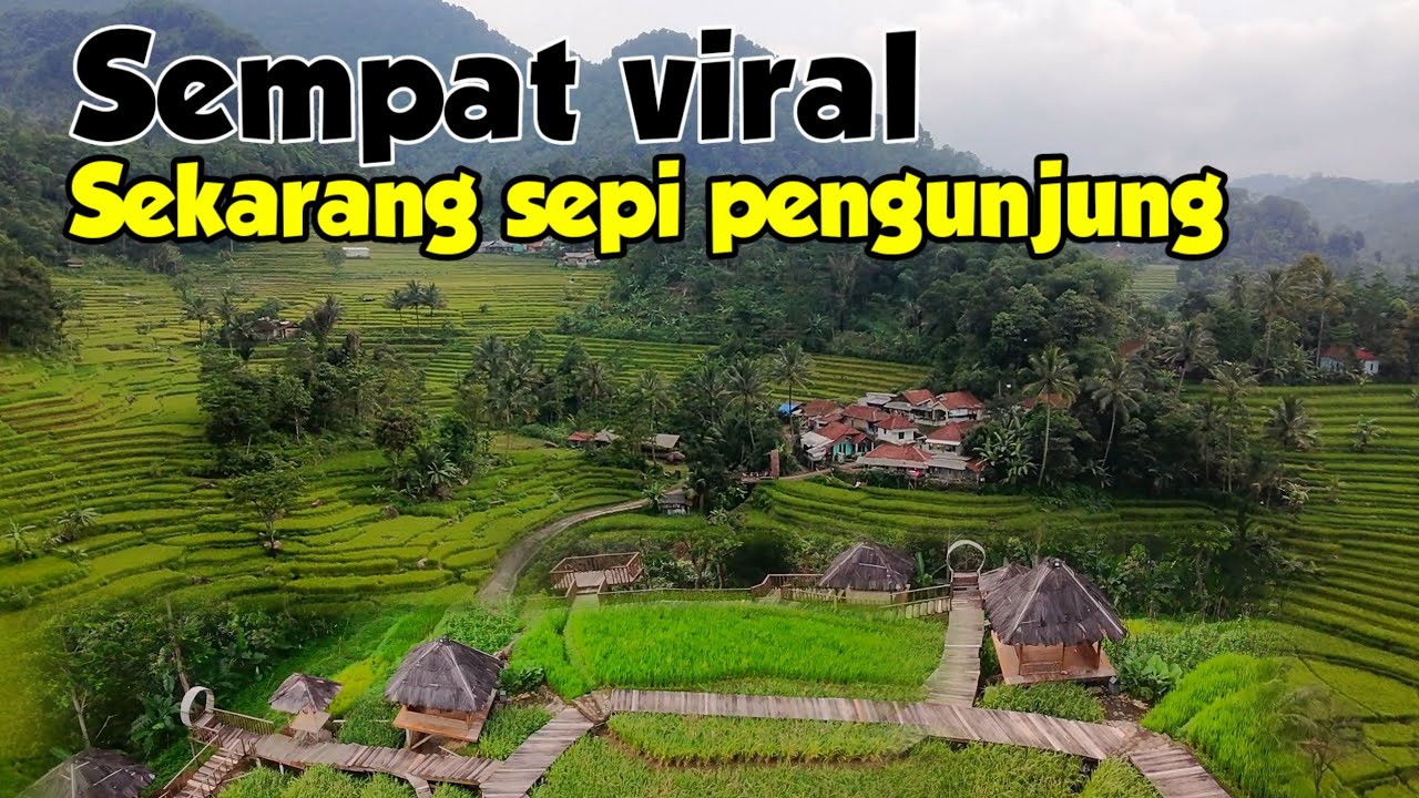 PERNAH VIRAL..! SEKARANG SEPI faktor jalan kurang mendukung Objek Wisata TERASERING CISALADA