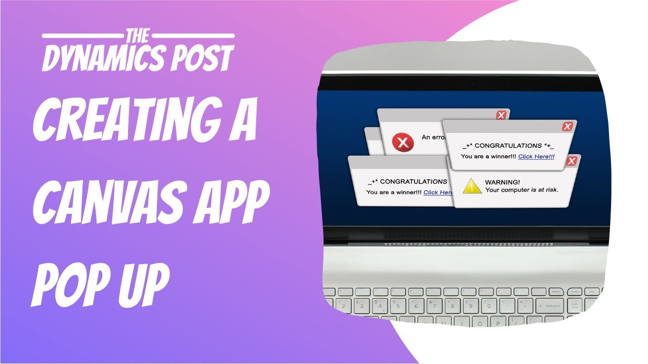 How to create a popup in a PowerApps Canvas App
