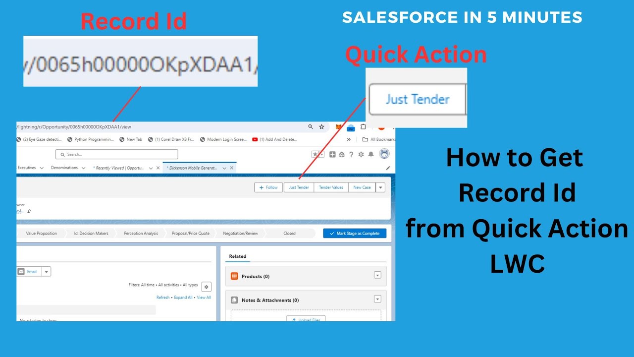 How to get the record Id In LWC Quick Action