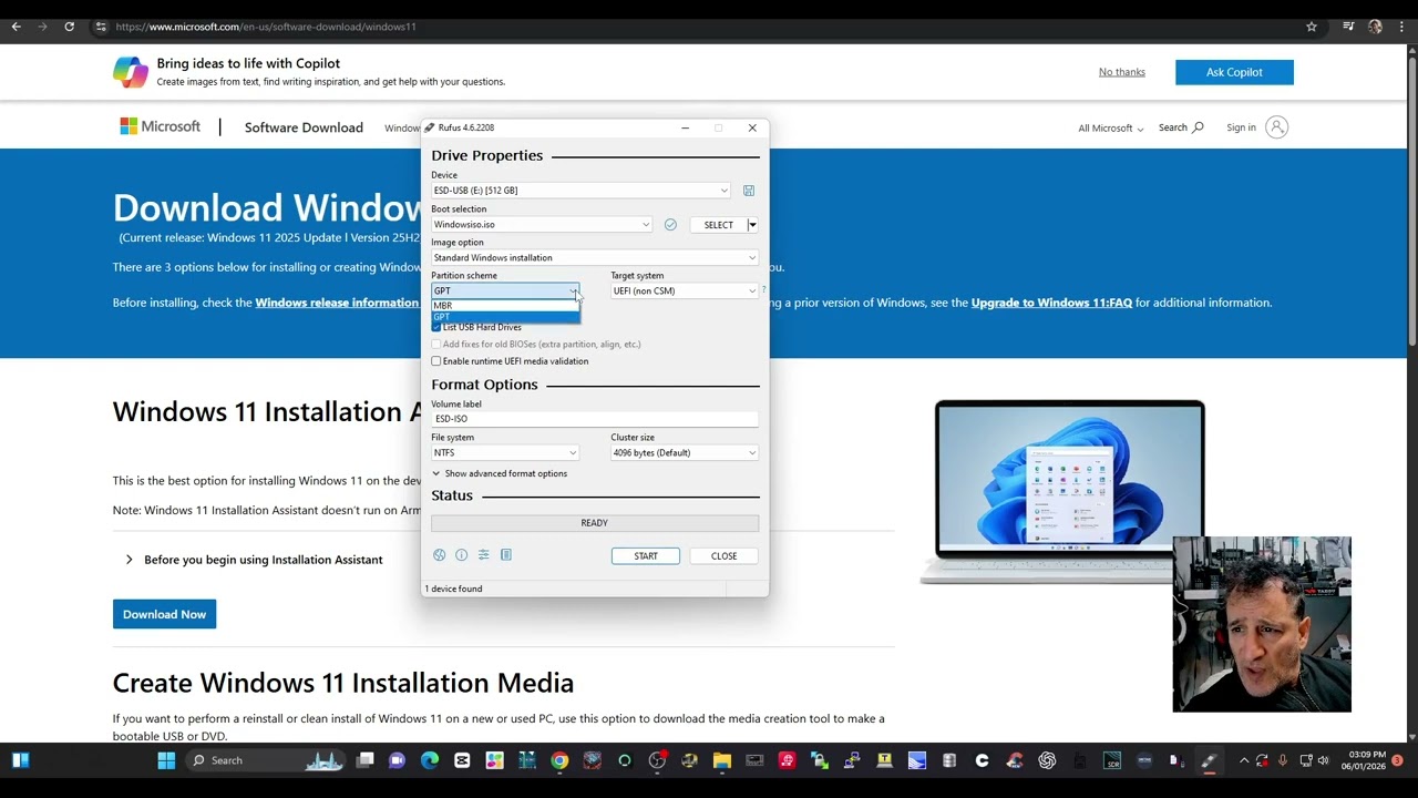 Как создать загрузочный USB-накопитель для Windows 11 2026