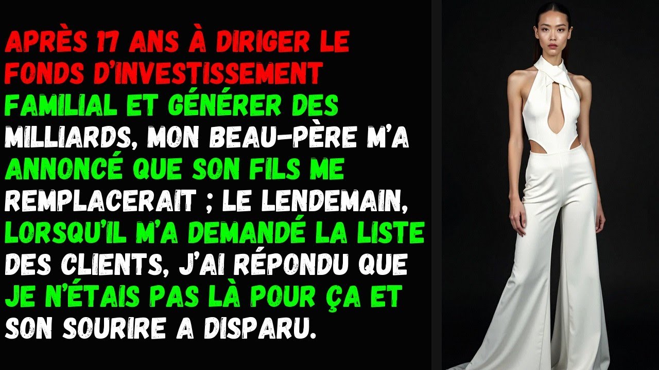Après 17 ans à diriger le fonds d’investissement familial et générer des milliards, mon beau-père