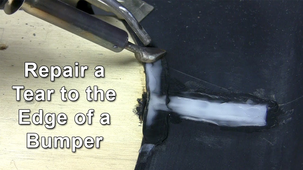 Repair a Tear to the Edge of a Bumper Cover with a Nitrogen Plastic Welder