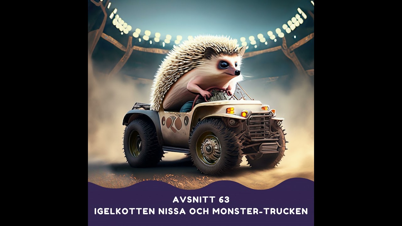 Igelkotten Nissa och monster-trucken