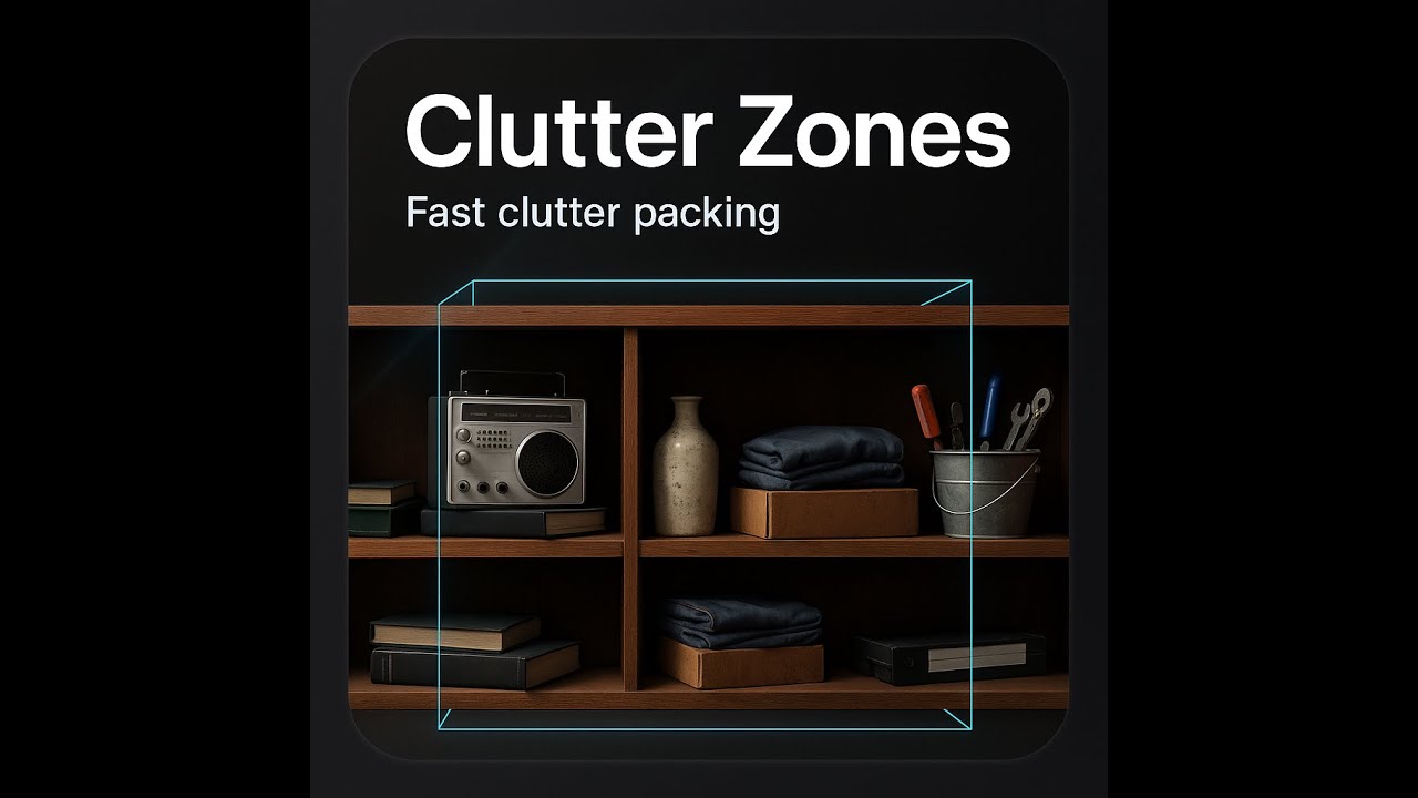 Clutter Zones Addon for Blender