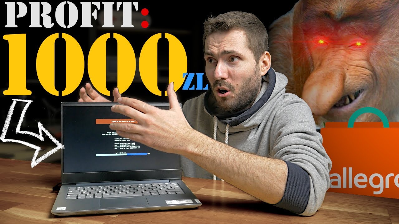 Kupiłem Uszkodzonego Laptopa za 200zł od handlarza z Allegro - Tutaj nadal można Zarobić!