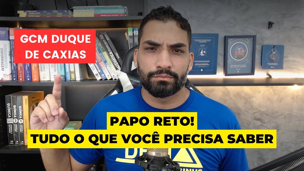 ⭐ PAPO RETO SOBRE O CONCURSO DA GUARDA MUNICIPAL DE DUQUE DE CAXIAS - GILMAR JUNIOR🚨
