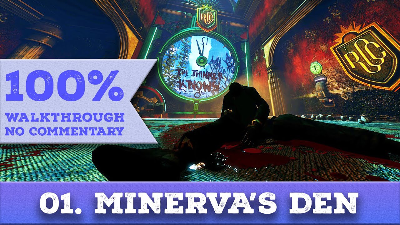Bioshock 2: Minerva's Den Walkthrough (Hard, No Damage, All Collectibles) 01 MINERVA'S DEN