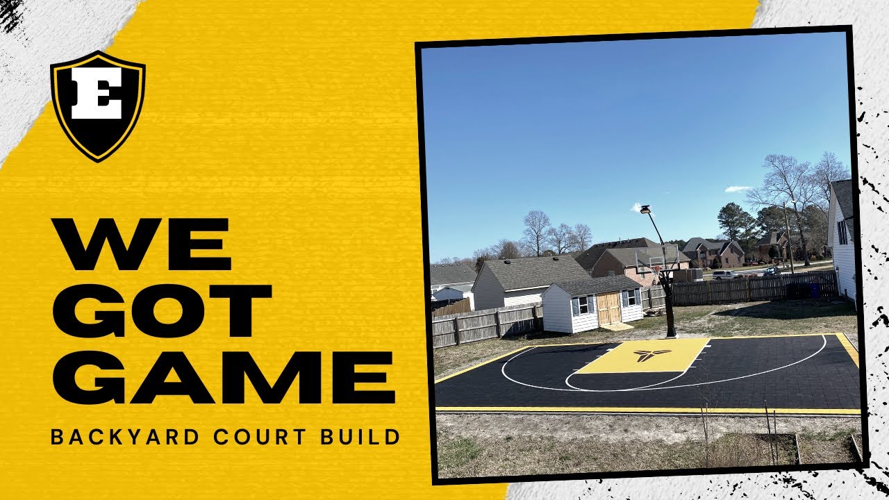 Backyard Basketball Court Install (Kobe Edition) VersaCourt & Mega Slam