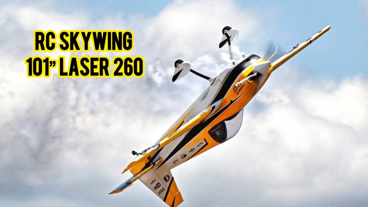 RC SKYWING 101” Laser 260 full flight by Angel Gomez | GP123cc sound