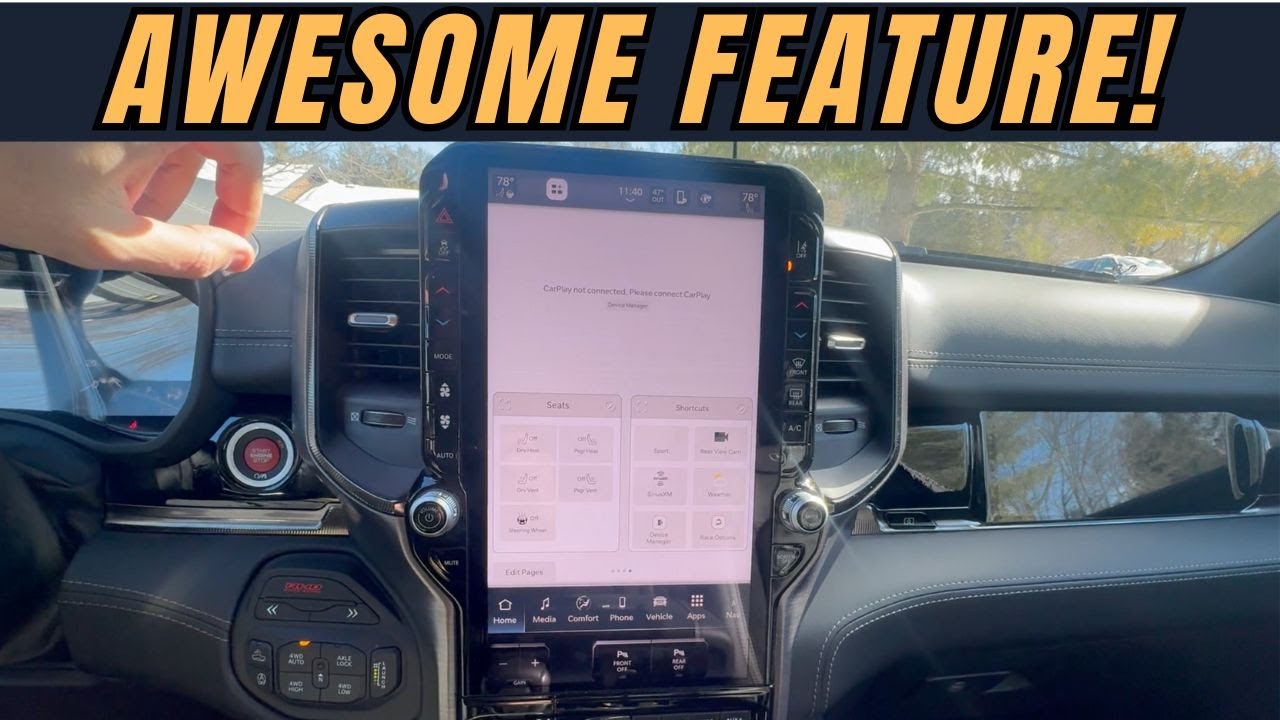 2025 Ram 1500 RHO Uconnect Voice command features are very cool and help with hands free driving!