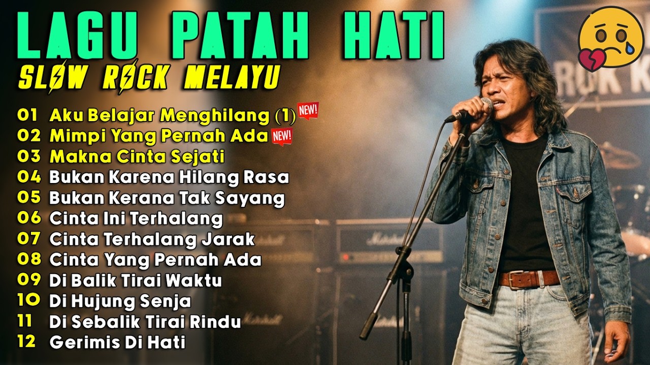SLOW ROCK MELAYU SEDIH 2026 - Aku Belajar Menghilang, Lagu Melayu Patah Hati Terbaru Bikin Nangis