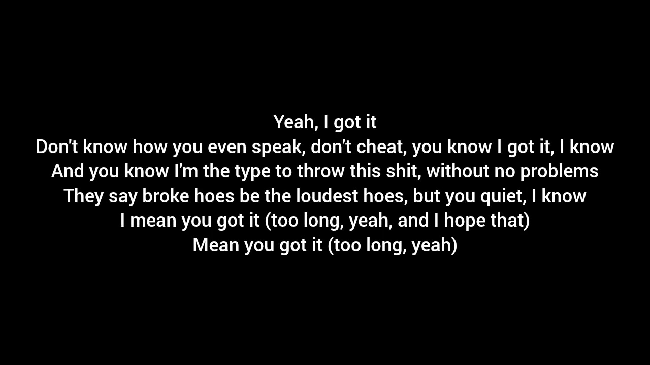 Hurricane wisdom - you got it (lyrics)