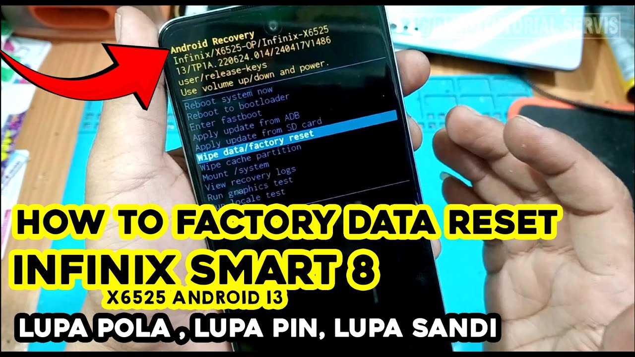 Begini cara benar hardreset infinix smart 8 x6525 #part1