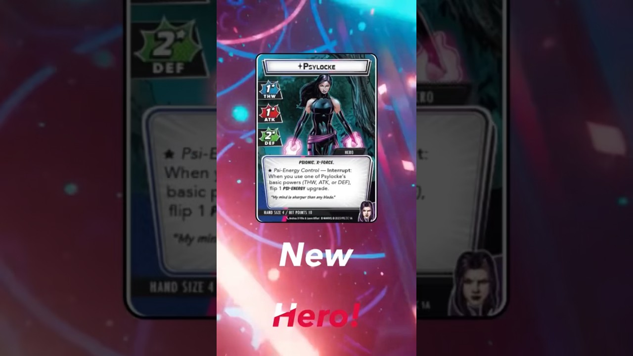 Psylocke announced for Marvel Champions! #marvelchampions #boardgame #xmen