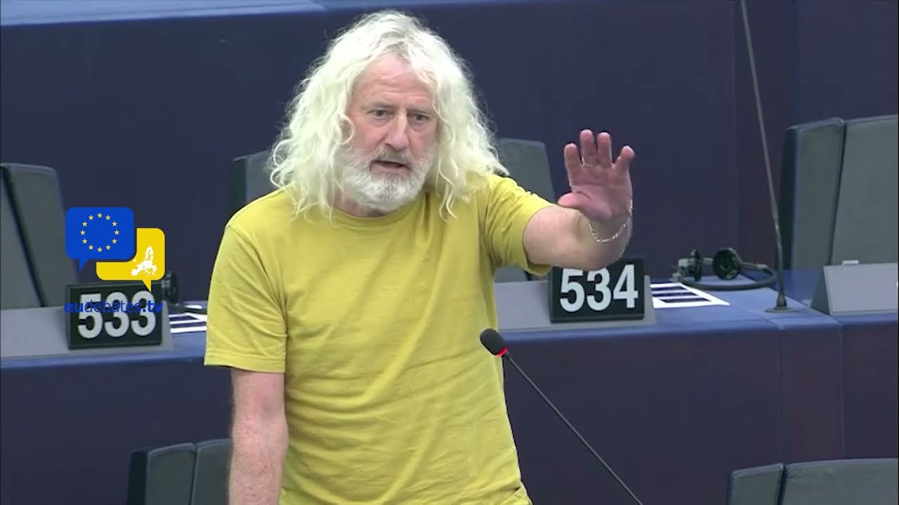 Mick Wallace EU debates CO2 emission standards for cars at the European Parliament
