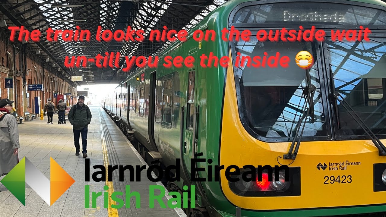 Dublin to Drogheda MacBride station 🥴 (bad train experience) with city and Boyne River walk 🇮🇪   4K