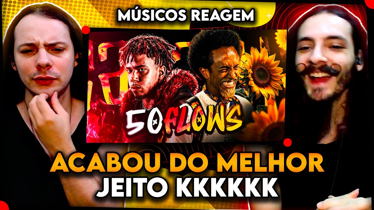 MÚSICOS REAGEM aos 50 FLOWS EXTREMAMENTE VICIANTES das BATALHAS DE RIMA do BRASIL | Expresso da Rima