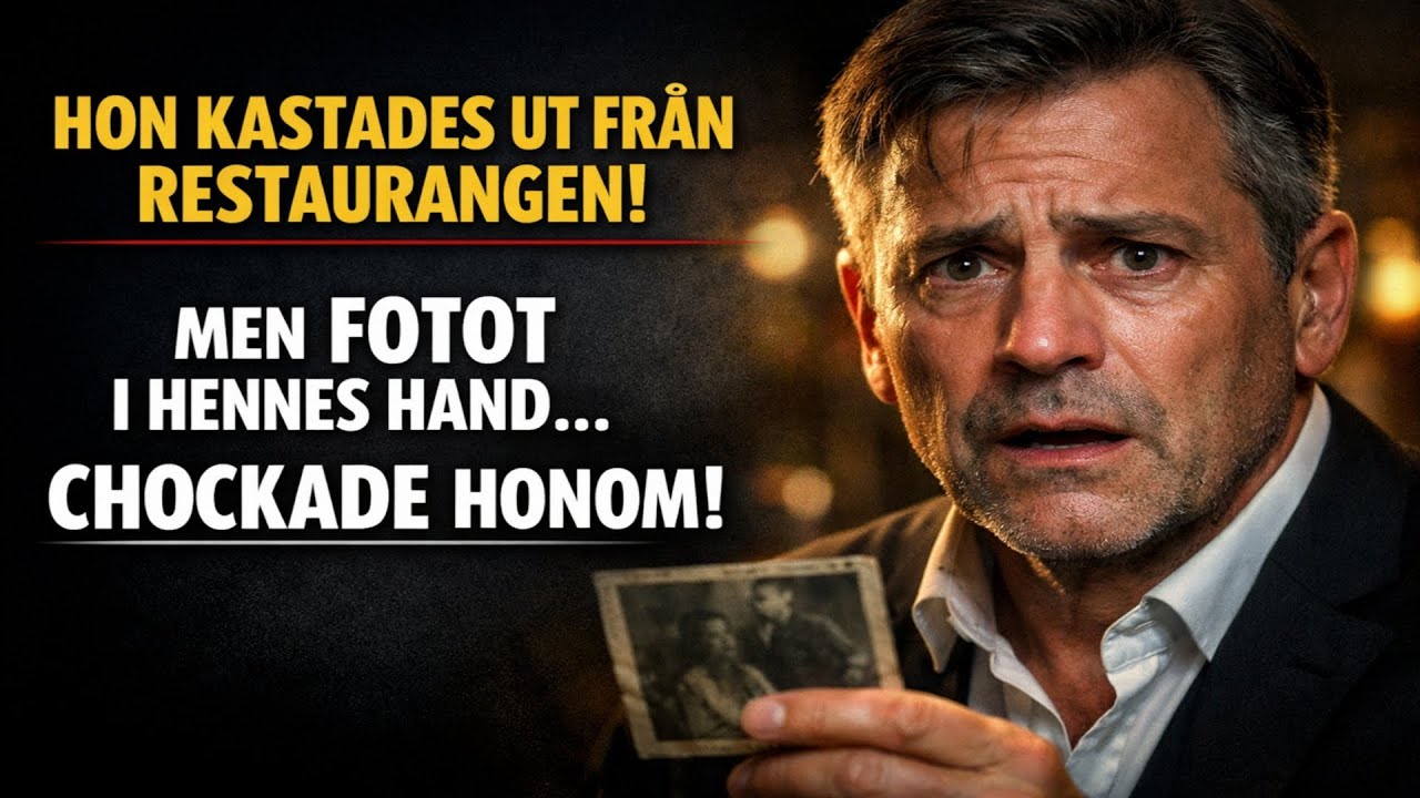 Restaurangchefen KASTADE UT den gamla kvinnan, men frös till is när han såg fotot i hennes hand
