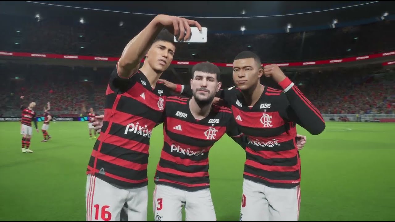 Kkkkkkk Perdeu sem tocar na bola no eFootball