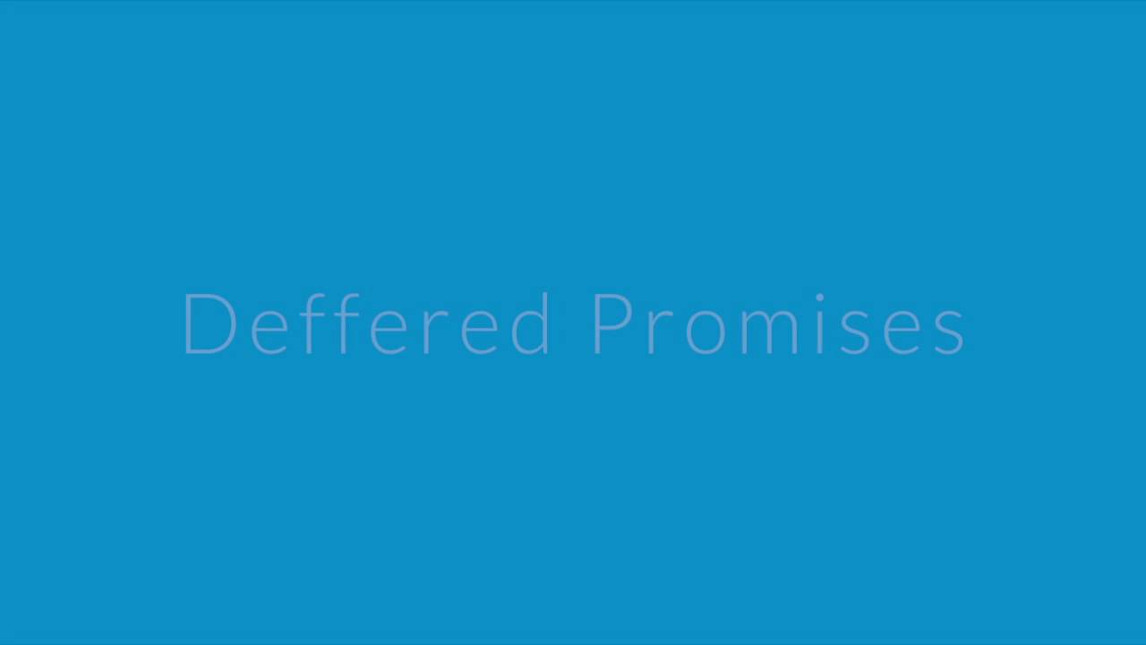 Promises for Asynchronous Programming