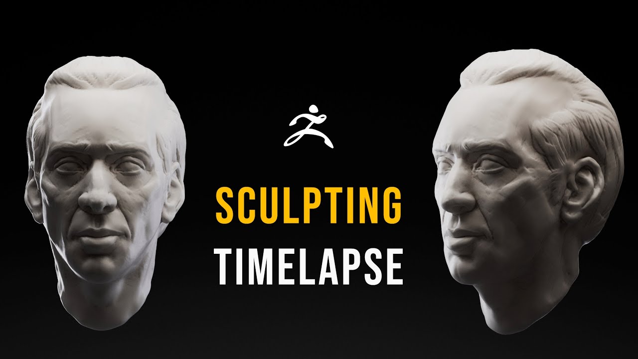 Portrait of Nicolas Cage in Zbrush