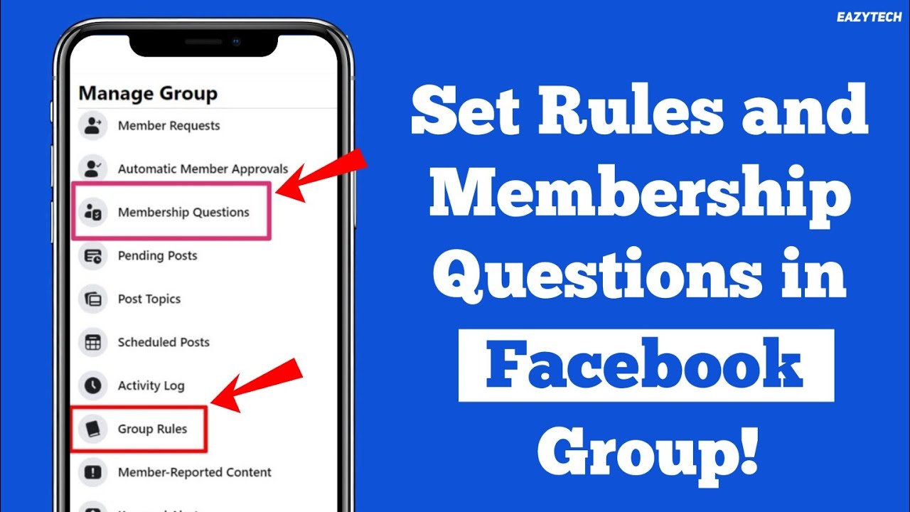 How to Add Rules & Membership Questions in Facebook Group || Set by step