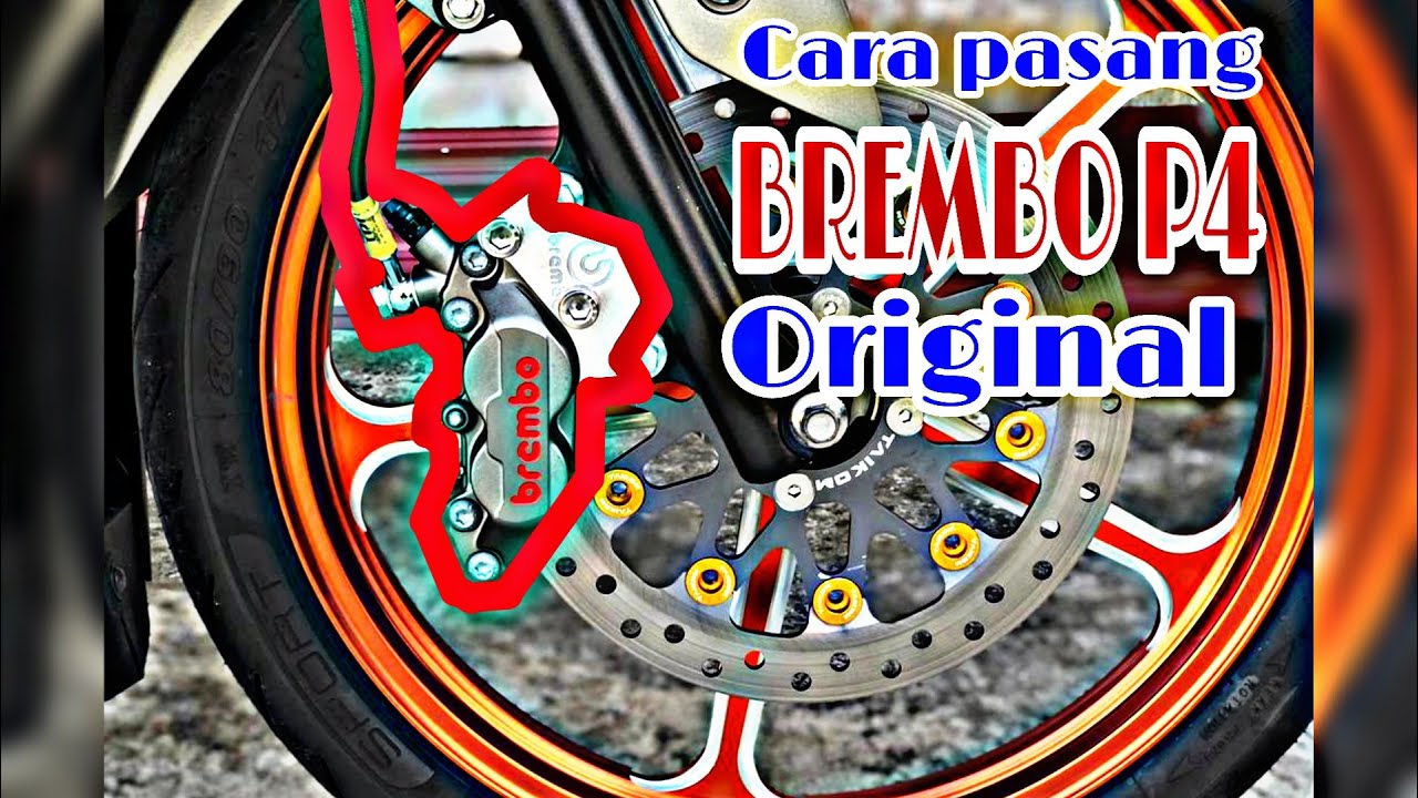 PASANG BREMBO P4 ORIGINAL // BREMBO 4 PISTON // Y15ZR V2