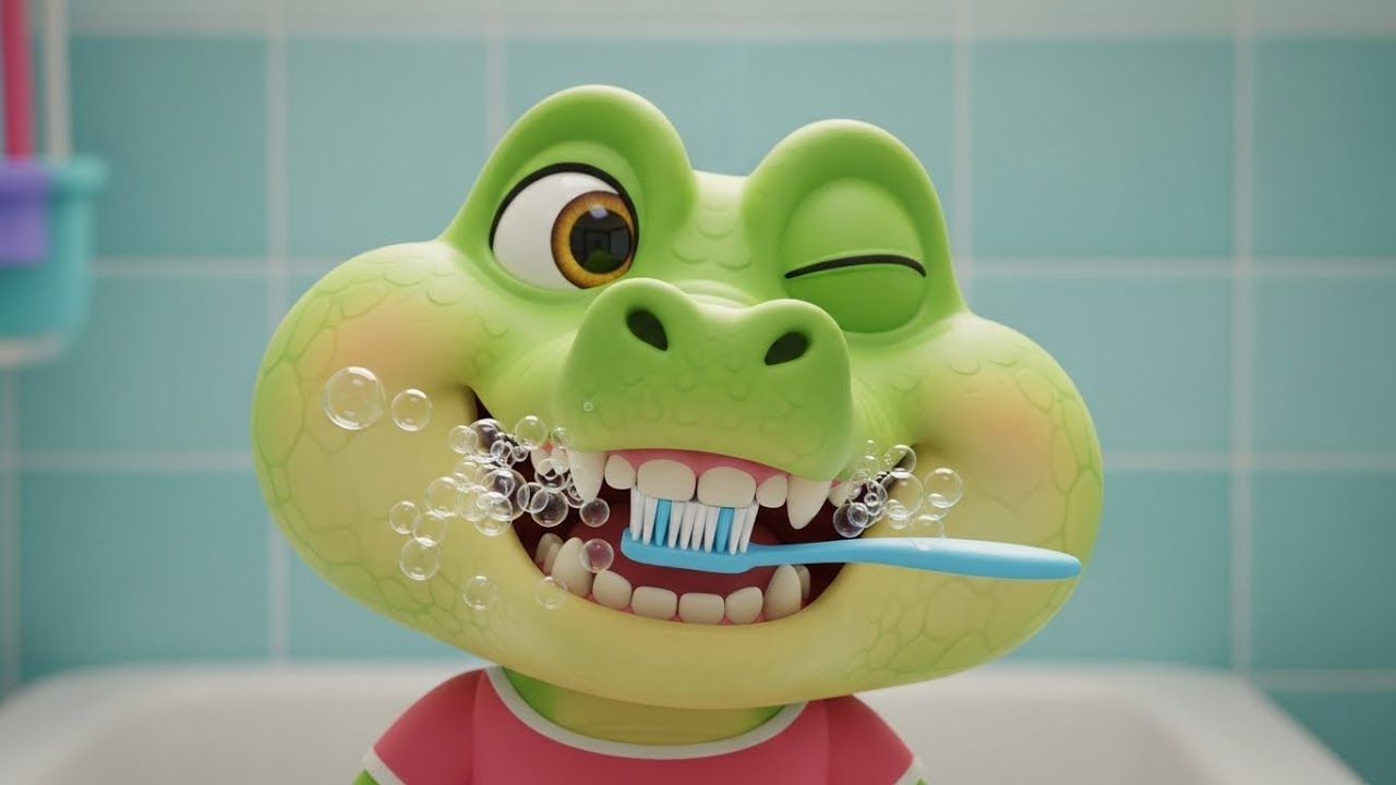 Песня про зубную щетку крокодила Коко 🐊🪥🎵 | Учимся чистить зубки весело и правильно!