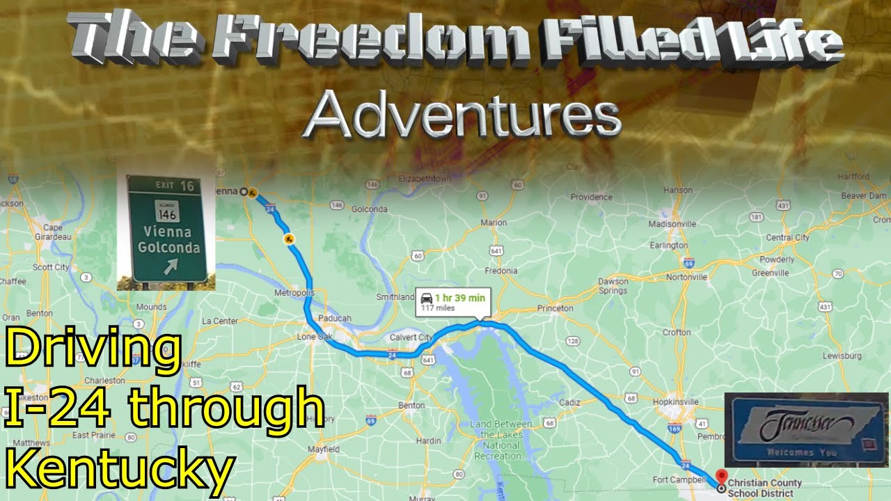 Driving I-24 East from Vienna, IL Through Kentucky to Tennessee