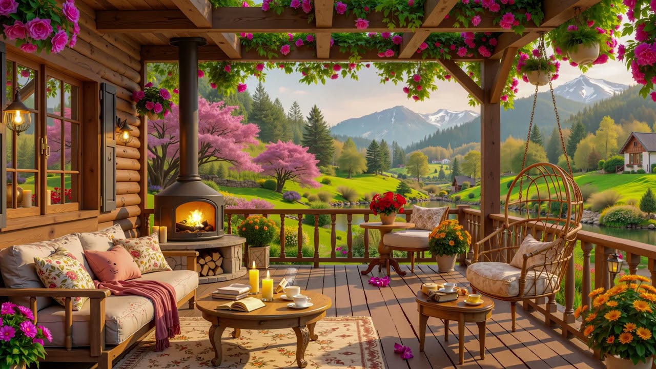 Calm Spring Piano By The Porch - Soft Piano Music To Melt Stress And Bring The Mind Back To Balance