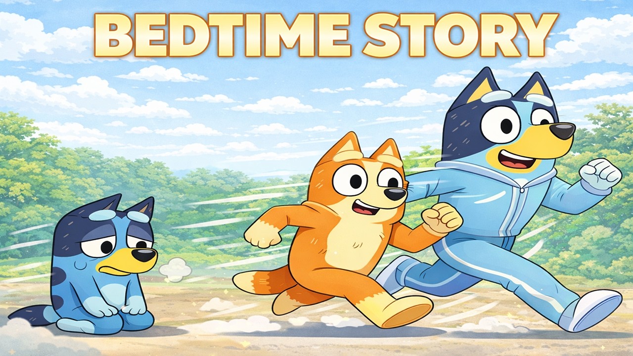 Bluey is Adopted by Fastest Family Ever | Bedtime Stories for Kids