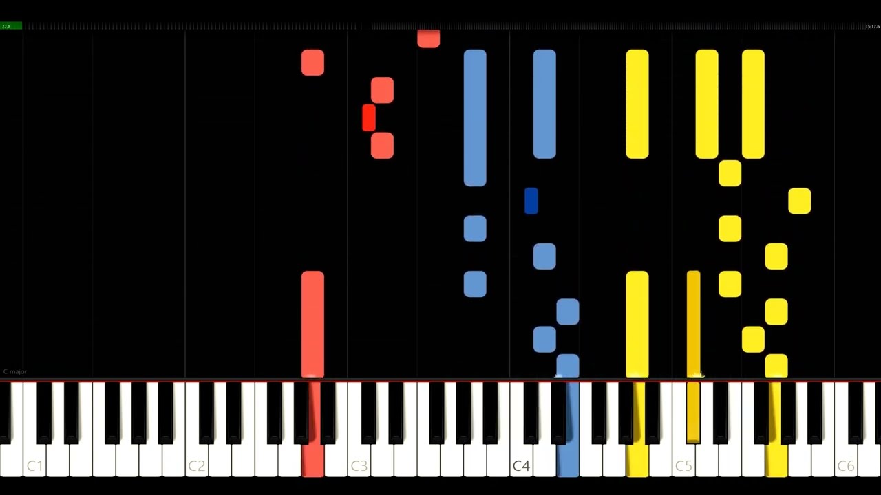 Dorian Toccata and Fugue in D minor - BWV 538 - J.S. Bach - Synthesia HD 60 fps