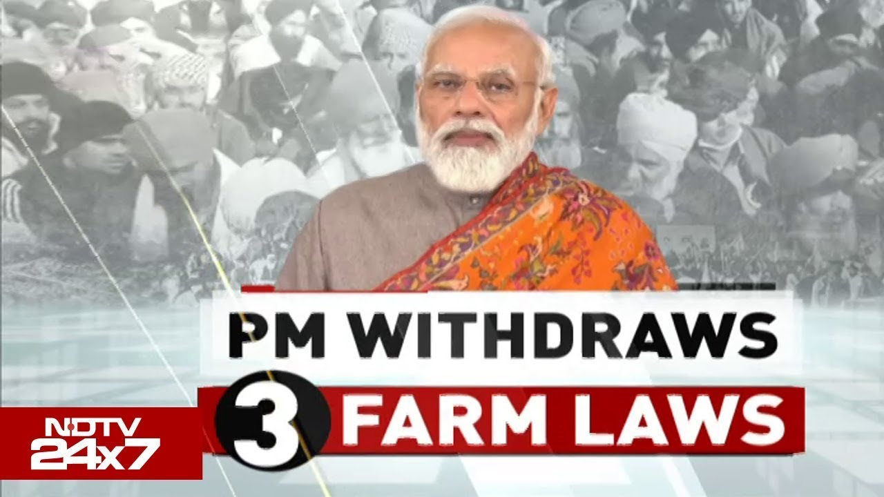 PM Modi Says 3 Farm Laws To Be Cancelled