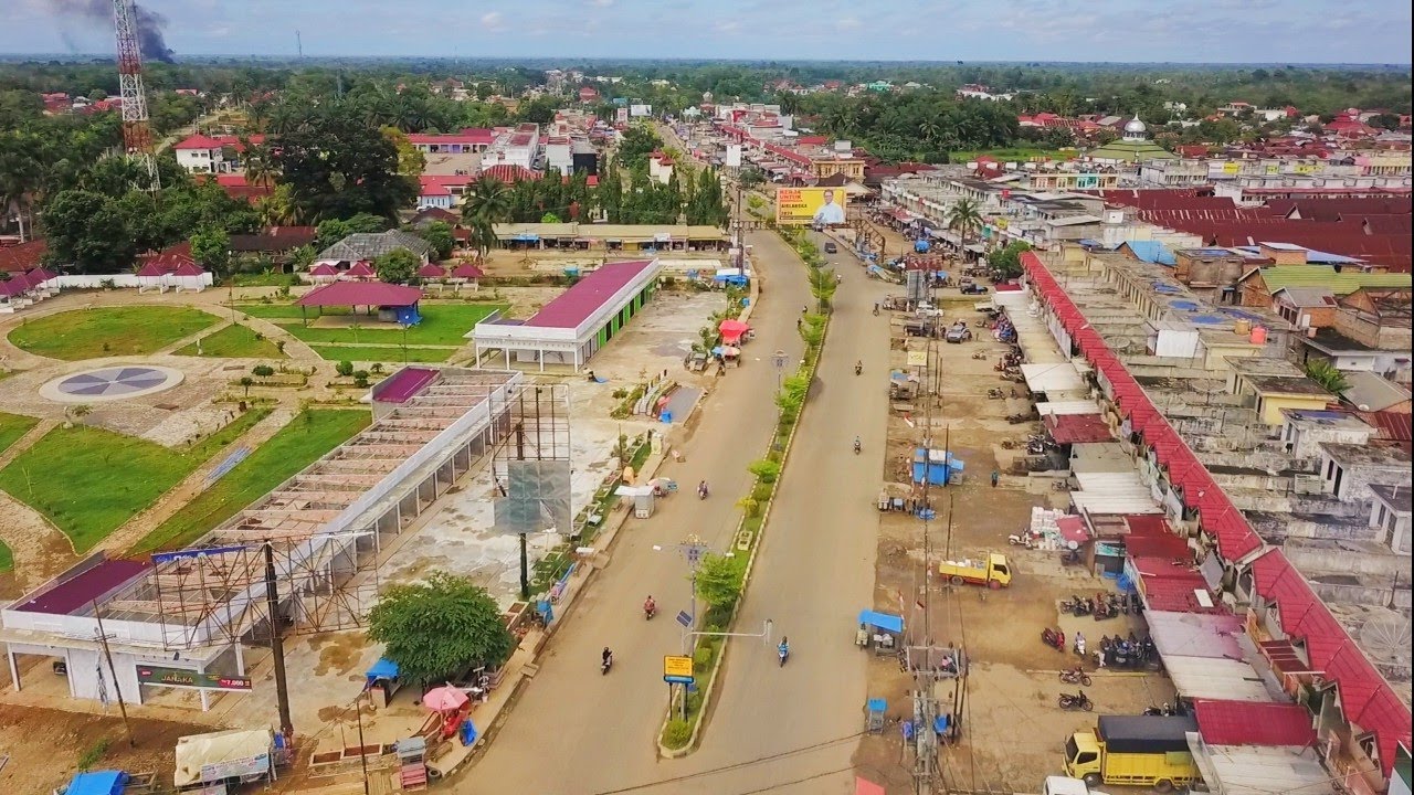 Video Dari Udara Jalan Poros Unit 2 Rimbo Bujang - Tebo ( Jl.1 Sampai Jl.13 )