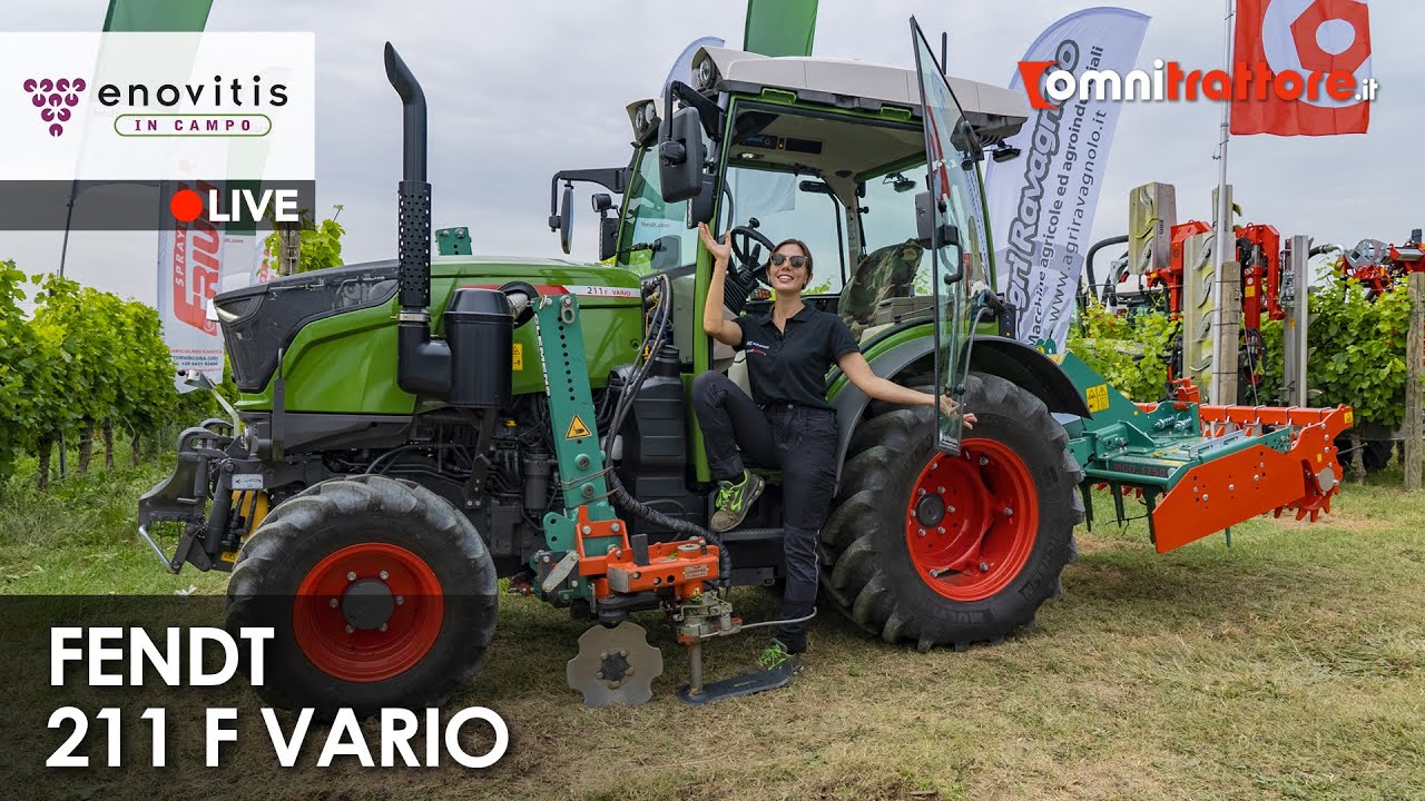 Si guida da solo tra i filari: è il Fendt 211 F Vario