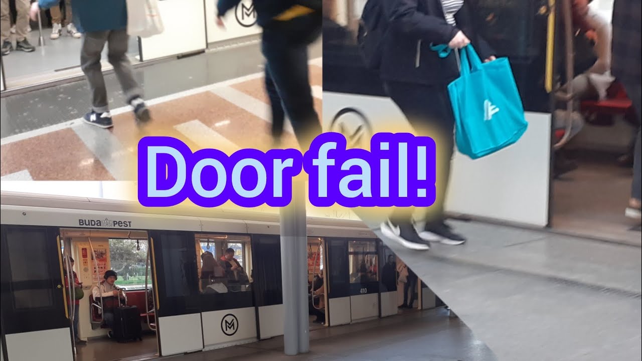 Door stuck fail! budapest metro