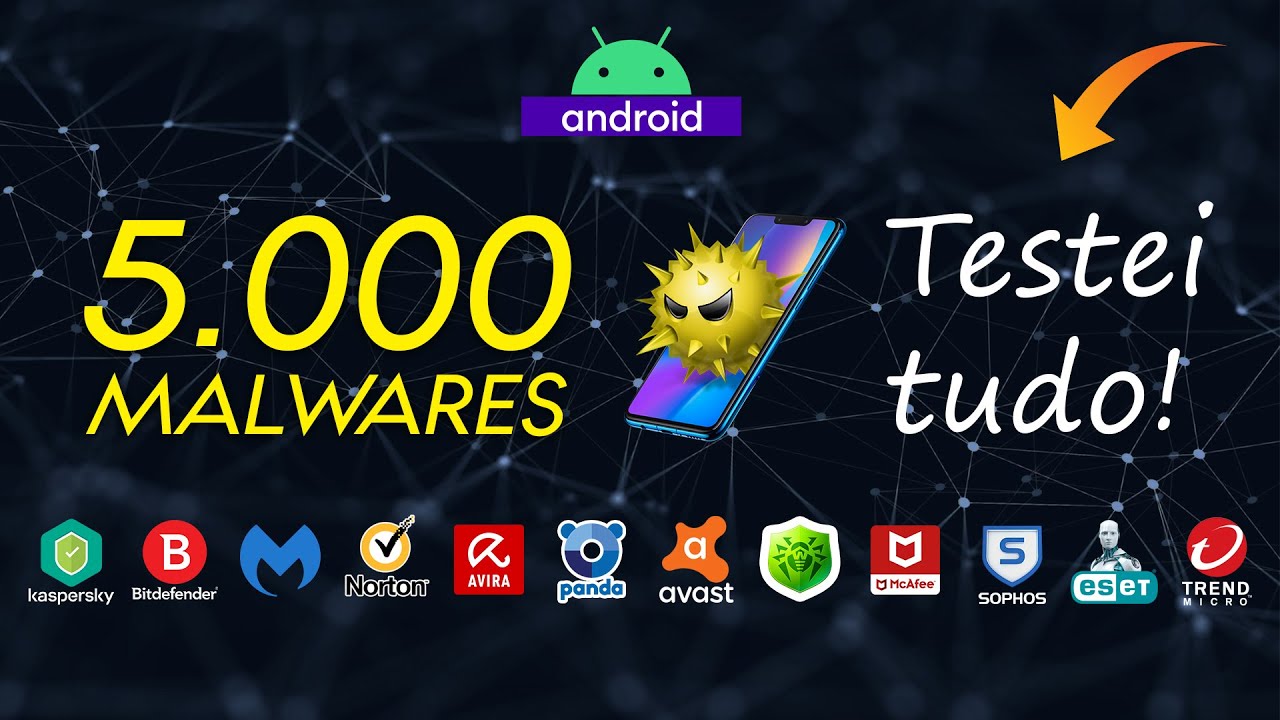 OS MELHORES ANTIVIRUS DE ANDROID, TESTE COM 5.000 VÍRUS - O MAIOR TESTE DO CANAL!!!