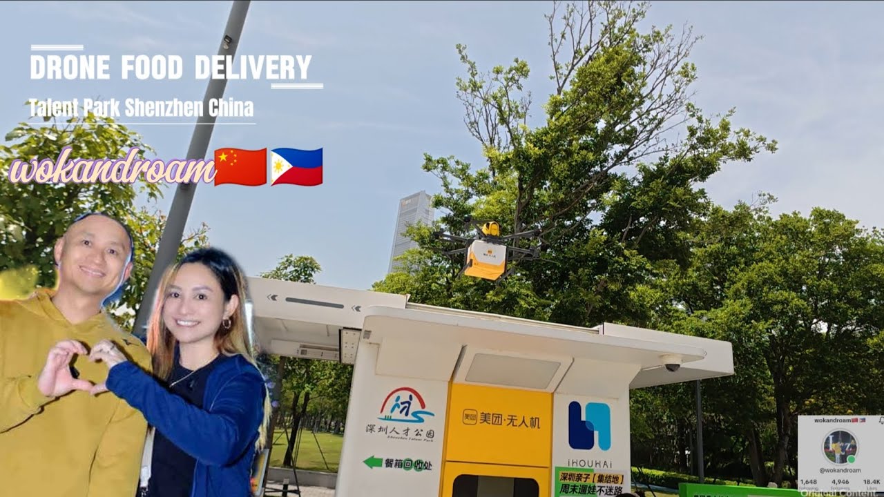 DRONE FOOD DELIVERY - Talent Park Shenzhen, China