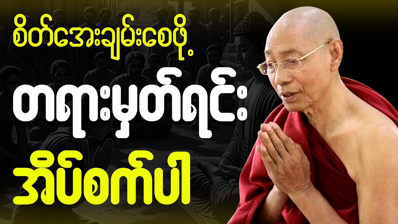 ညစဥ်ဖွင့်၍ တရားမှတ်ရင်း အိပ်စက်အနားယူပါ 🙏  #ပါချုပ်ဆရာတော်ကြီး #တရားတော် #ညတရား 🌷🙏