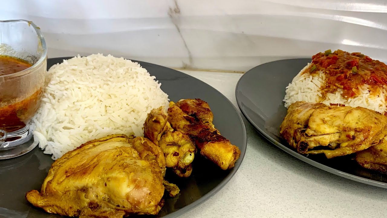 My African food in my African home of 5 (rice,gravy and chicken) #molletbenjamin #food #cooking 