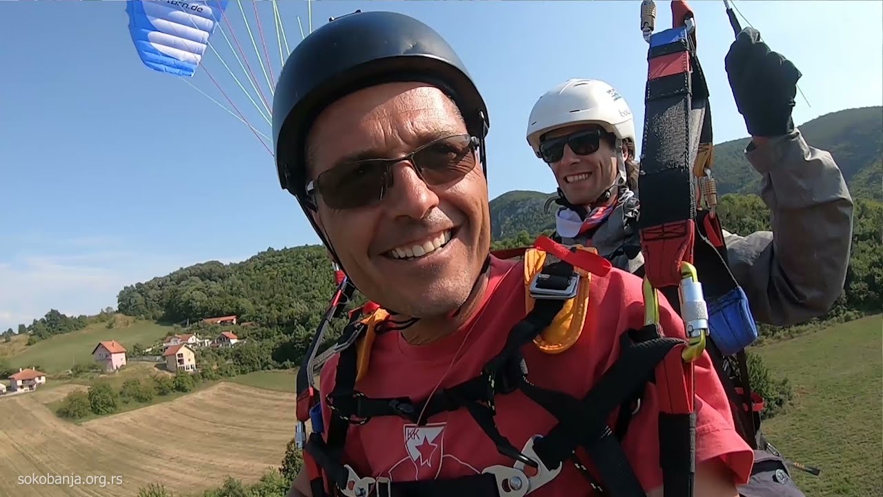 Tandemski let paraglajderom iznad Sokobanje (Stefan i Caki)