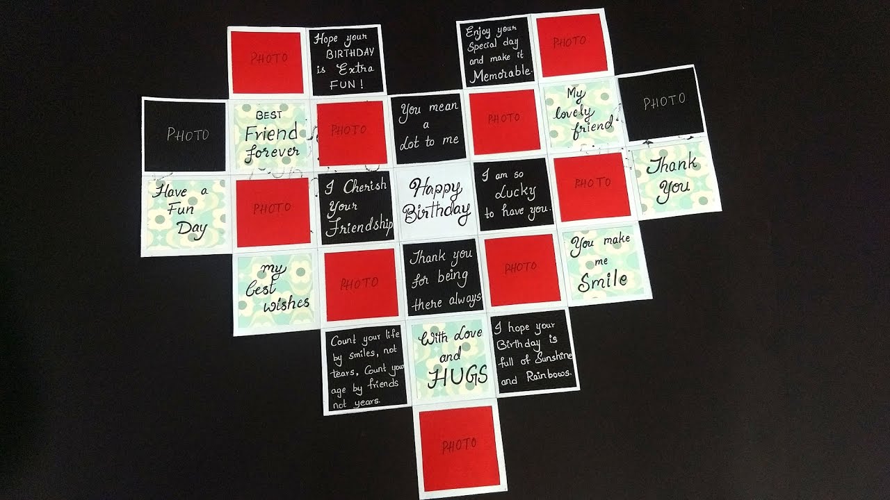Beautiful Handmade Birthday card for Best Friend | DIY Birthday card for friend | Tutorial