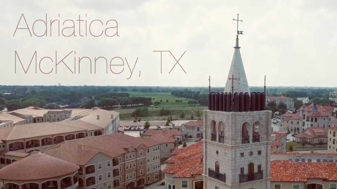 Adriatica Village, McKinney, Texas 4K DJI Mavic Pro Drone Footage