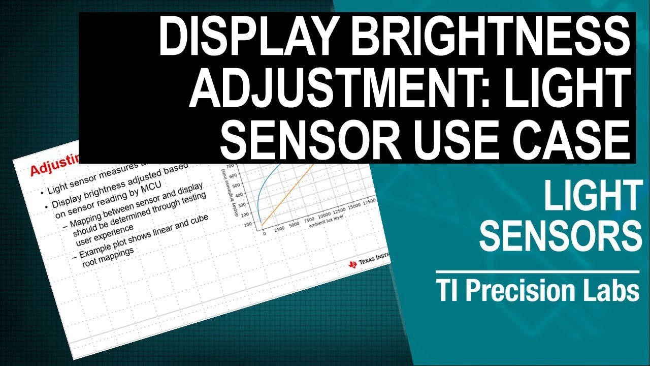 Display bright adjustment: light sensor use case