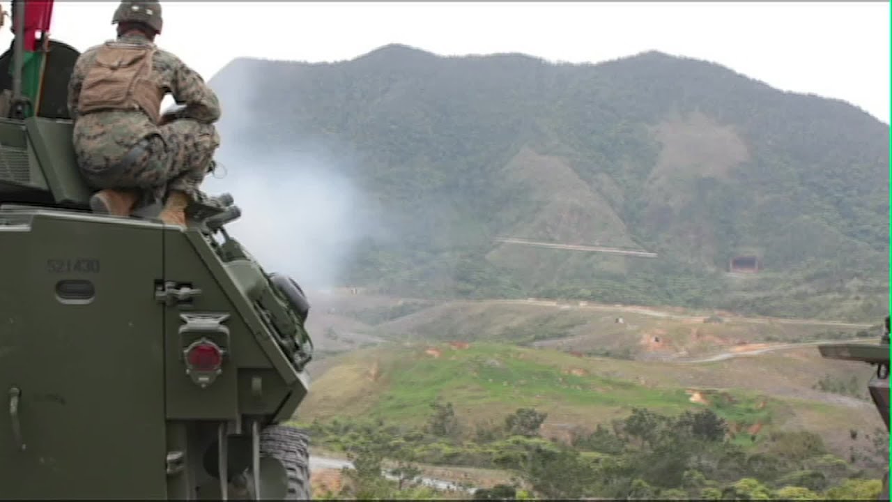 Marines Light Armored Reconnaissance Platoon Performs Vehicle, Weapons Maintenance