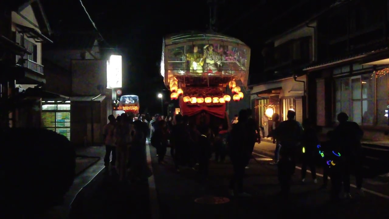 4K 令和4(2022)年9月17日(土)夜　事任八幡宮例大祭　下町　下木戸　常盤閣　8