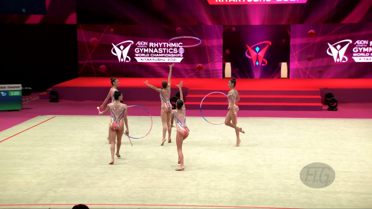 Spain (ESP) - 2021 Rhythmic Worlds, Kitakyushu (JPN) - Qualifications 3 Hoops + 2 Pairs Of Clubs