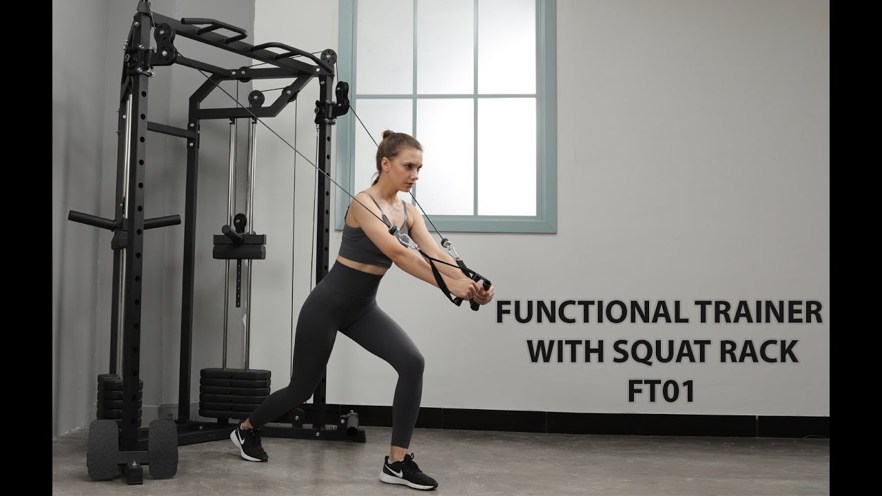 FUNCTIONAL TRAINER WITH SQUAT RACK - FT01