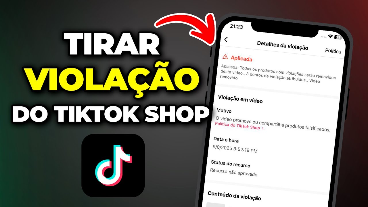 Como Remover violação dos vídeos do Tiktok Shop!